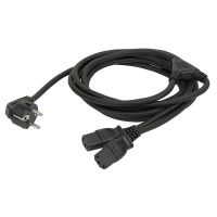 Showtec C?ble Alimentation 2xIEC-Schuko 3M